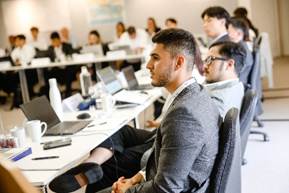 Ryan Inayat participating in IG Talent Programme shipbroker training at IFCHOR GALBRAITHS